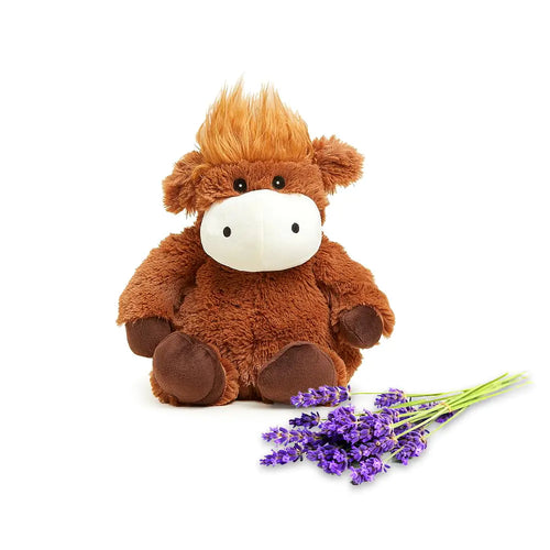 Warmies Microwavable & Weighted Stuffed Animals Brown Cow.