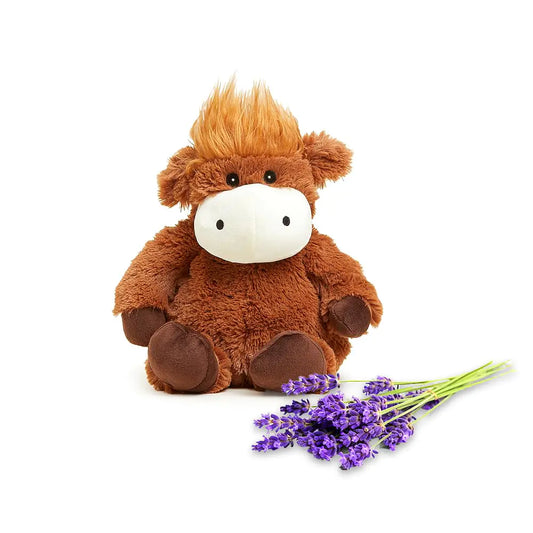 Warmies Microwavable & Weighted Stuffed Animals Brown Cow.