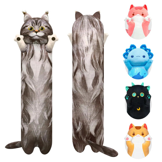 Long Maine Cat body pillow plush Animal.